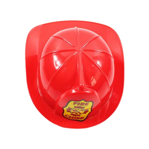 Brandmansdräkt för barn Hårda hjälmar Brandmanshjälm Brandmanshatt Brandman Cosplay Kostymtillbehör Halloween Rekvisita Röd-Perfet red red sticker