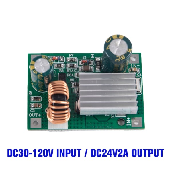 DC9V 12V 24V 36V 48V 120V til 5V 12V Step Down-modul - Perfet DC30-120/DC24V2A