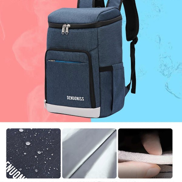 Isolerad Kylryggsäck Kylväskor Kylpaket Vattentät Termisk Lunchryggsäck för Resor Vandring Camping Picknickar-Perfekt rainforest camo