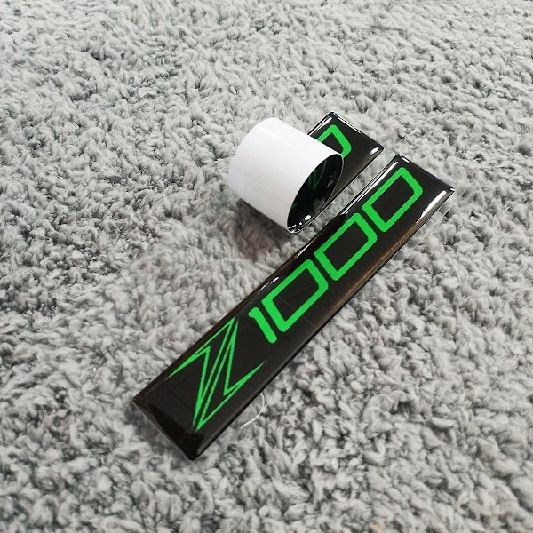 Kompatibel med Kawasaki Grøn Sticker 3d Logo Mærkater 3 D Z800 Z750 Z900 Z1000 Z650 Z400 2019 2020 2021 2022-Perfekt RJ001 180X27MM