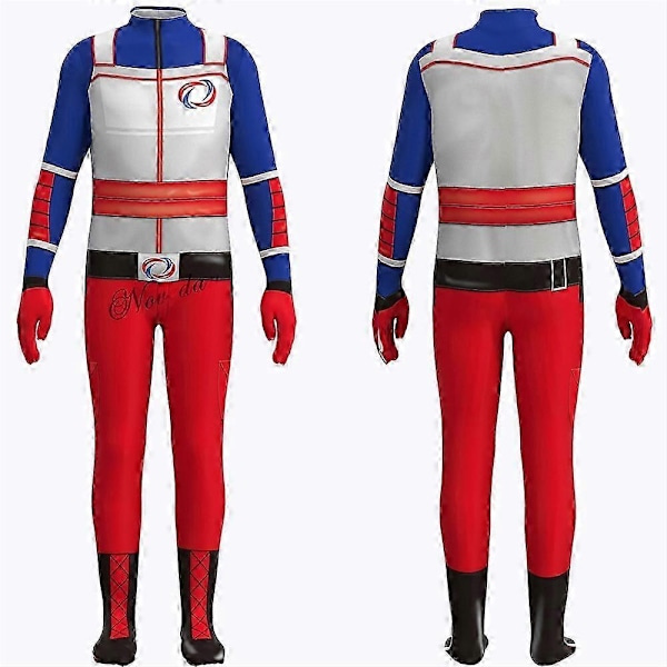 Henry Danger -asu lapsille Henry Hart Cavill Cosplay Haalari Syntymäpäiväjuhlat Halloween Hieno Naamiaisasu Puku Miehille Pojille-Täydellinen Henry Danger Costume Kids 130cm