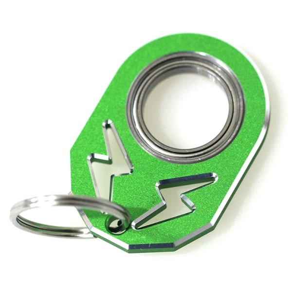 Avaimenperä Spinner Metal Fidget Toys Pyörivä avaimenperä - Perfet Green