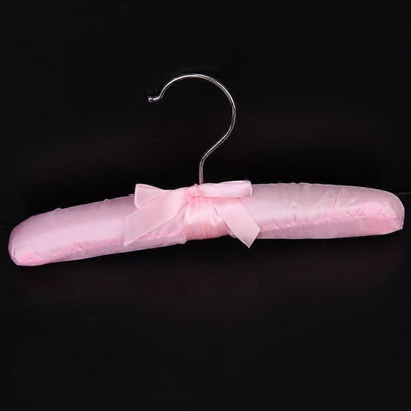 5 x Satin Polstrede Børnetøjsbøjler (Pink) - Perfekt