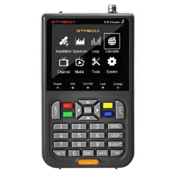 V8 Sat Finder Pro 2 HD DVB-T2 Satellitsignal Satfinder DVB-S2X/S2/S/T2//C Automatisk Beräkning av Vinkel o-Perfekt