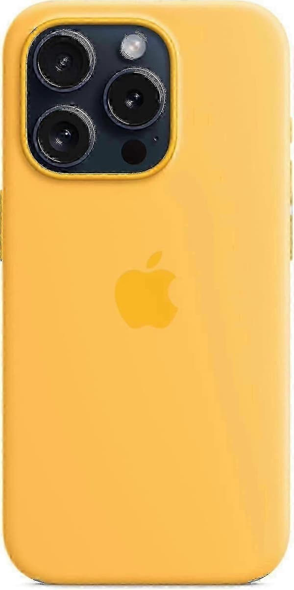 Kompatibel med Apple iPhone 15 Pro silikondeksel med MagSafe-Perfekt Sunshine