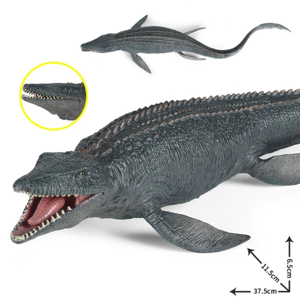 realistisk dinosauriemodell Mosasaurus Dekoration Utbildningsverktyg Barn Dinosauriefantaster Samlarföremål - Perfet