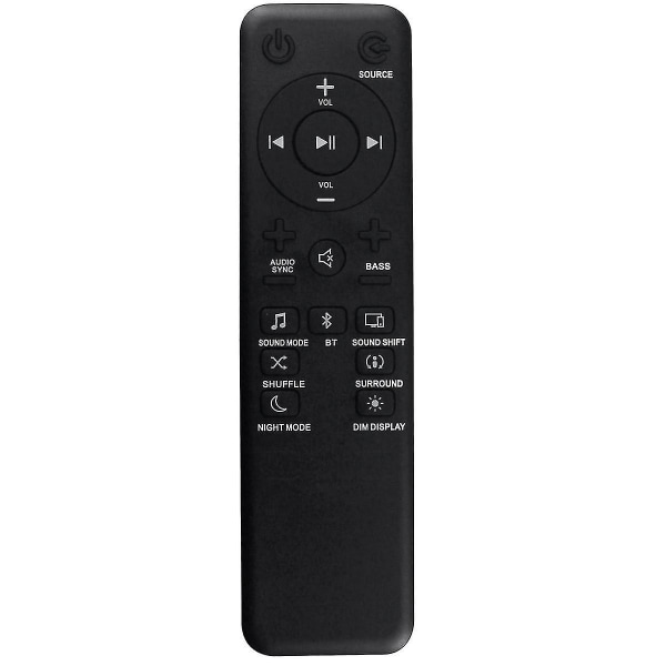 Bytt fjernkontroll for Bar/2.1/3.1/5.1 Bar 2.1 Sound Bar, Bar 3.1 Sound Bar, Bar 5.1 Sound Bar [DB]- Perfet Black