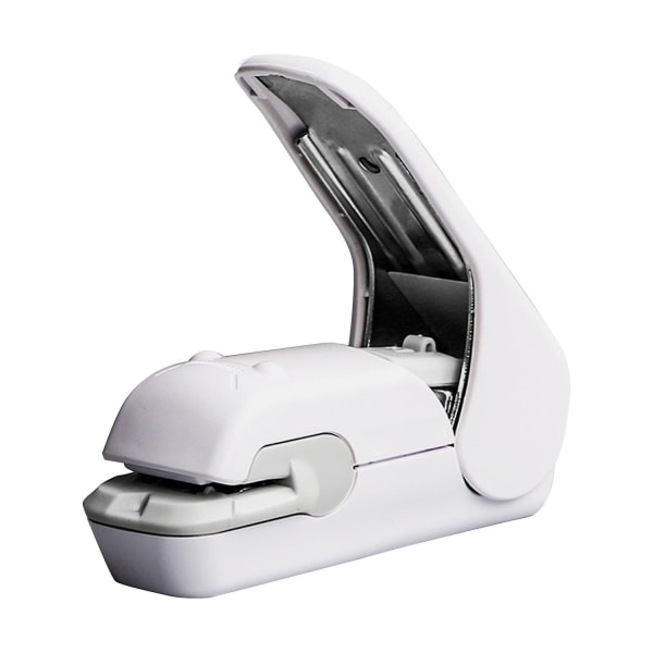 Hæfteløs hæftemaskine Tidsbesparende Enkel nåleløs håndhæftemaskine Mini Portable - Perfet White