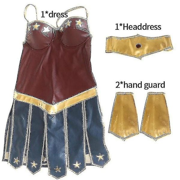Wonder Woman Kostumer Personlige Halloween Jumpsuits til Kvinder - 2-Perfet L