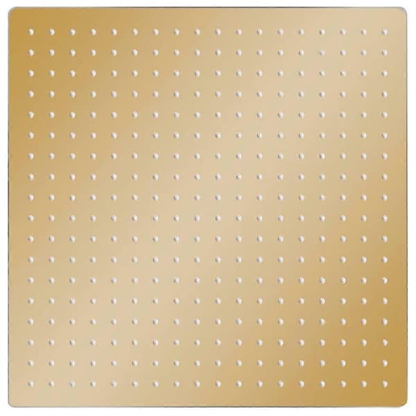 Regndusj Rustfritt Stål 50x50 cm Firkantet Gullfarget-Perfekt