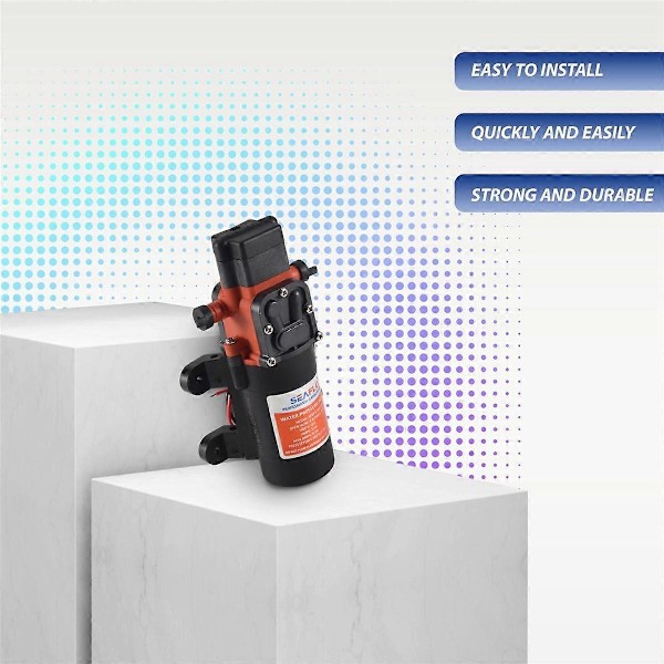 Seaflo 12V Vattentryck Membranpump 3,8 LPM 1,0 GPM 40 PSI - Husvagn/RV/Båt/Marin - Perfekt
