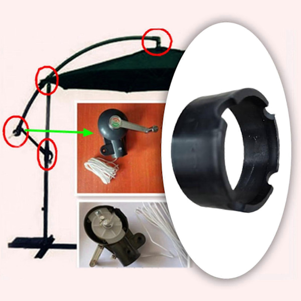 Tilbehør til terrasseparasol, reservedele til parasol, kraftig holder, dele til parasol - Perfekt Stand Base Sleeve