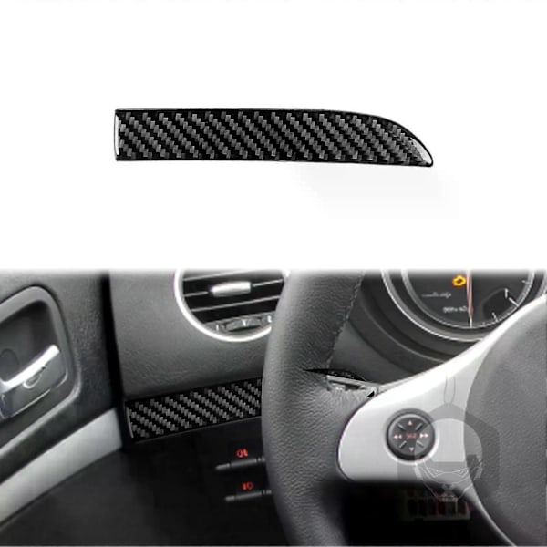 Yhteensopiva Alfa Romeo 159 2005- Real hiilikuitu keskikonsolin suojus tarra vaihdepaneelin koristetarra auton sisätilan lisävarusteet - Perfet Meter LHD