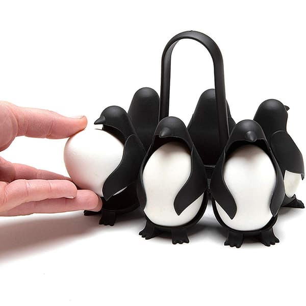 Pingvinformet eggholder Koker Egg butikk Server for å lage kokte egg - Perfekt