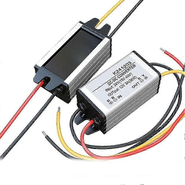 DC/DC 24V til 12V Bil Strøm Buck Converter Step-down Modul Strømforsyningsadapter - Perfet 1.5A