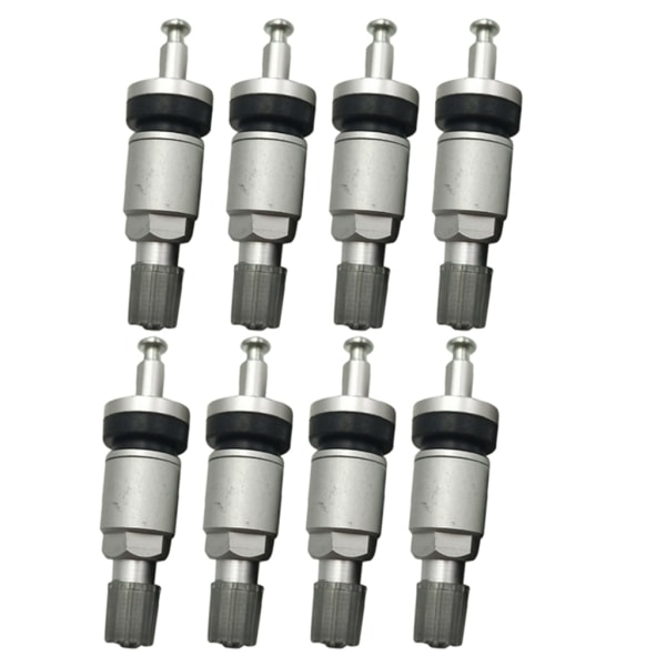 8 st TPMS bildäcksventiler Aluminiumlegering slanglösa ventiler Däcktrycksövervakningssystem Sensorventil spindelreparationssats - Perfet