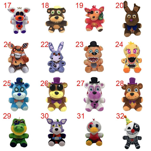 18-25 cm FNAF-pehmo Fazbear Bear Doll - Perfet