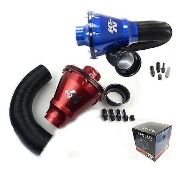 Kompatibel med 70MM Luftfilter Apollo Cis Slutet Insugningssystem Automotive Flow Luftfilter Luftintag Kit System Högflödesluftfilter-Perfet BLACK