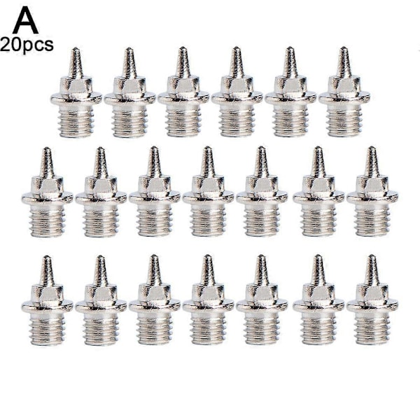 Udskiftnings pigge til løbesko 20 x pyramide pigge - Perfekt Short spikes