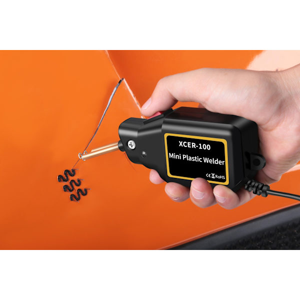 Ny plastsvejser Mini 100w varmepistol Hot hæftemaskine Plastsvejsemaskine Pro bilkofanger elektronisk lodning reparationsværktøjssæt. - Perfekt promotion