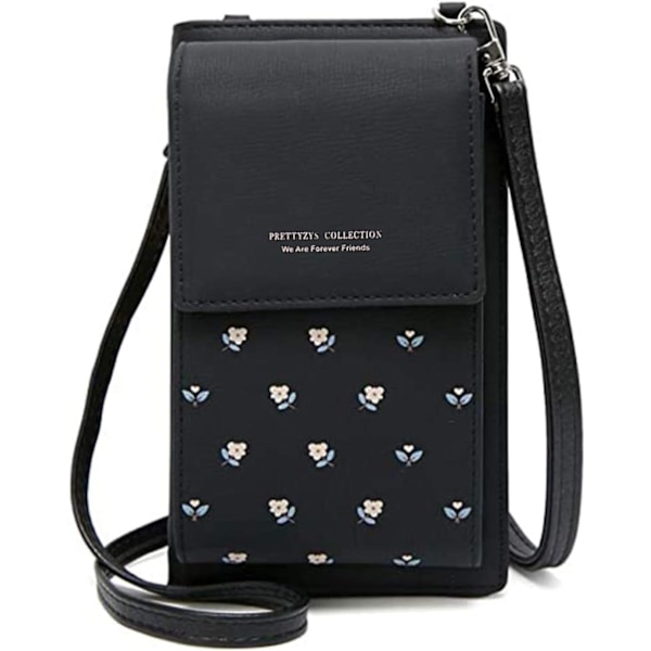 Messenger matkapuhelinlaukku naisille musta - Perfet black