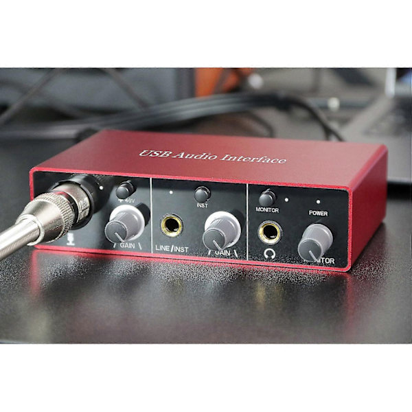 Ljudinterface Xrl Ljudinterface 48v Fantommatning Stöd Instrument Elgitarr Tablet Com-Perfet