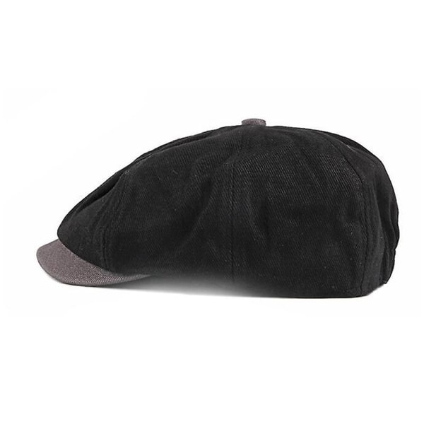 Bomull Klassisk Army Hat Herre Caps Military Hat - Perfet Black