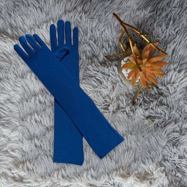 Långa Spandex Opera Handskar för Vuxna som Sträcker sig Över Armbågen - Perfekt DB