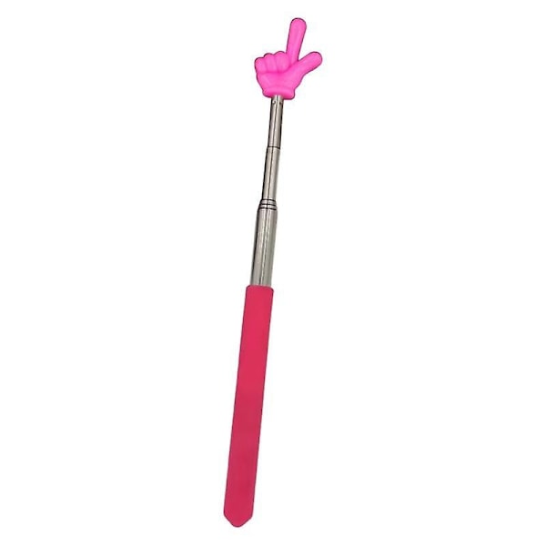 Finger Pointer Stick Profesjonell Teleskopisk Lærerpeker Langvarig Håndholdt Pekerpinne fo-Perfet Pink