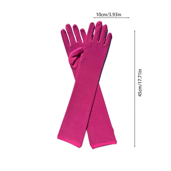 Voksen Over Albue Stretch Lange Spandex Opera Hansker - Perfekt WR