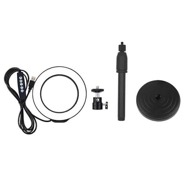 LED ringlampe / Ring Selfie Lampe / Bordstativ - 12 cm - Perfet