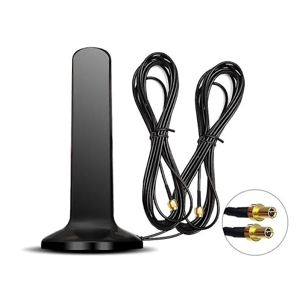 Gsm 4g 5g Antenne 600-6000mhz 12dbi Høj Forstærkning Omni Magnetisk Base Antenne Sma Han Ts9 Crc9 Kompatibel med Zte Cpe Huawei Wifi Router Modem-Perfet Ts9-3m cable
