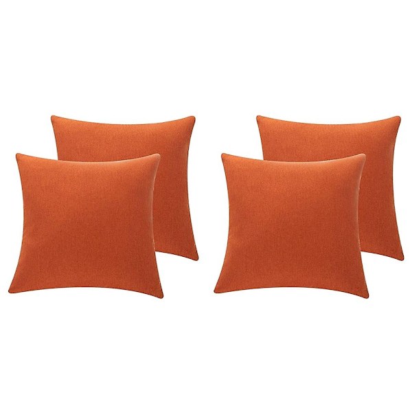 4pcs Outdoor Waterproof Throw Pillow Covers Water Resistant Garden Chair Cushion Case for Couch Dec-Perfet 0 0