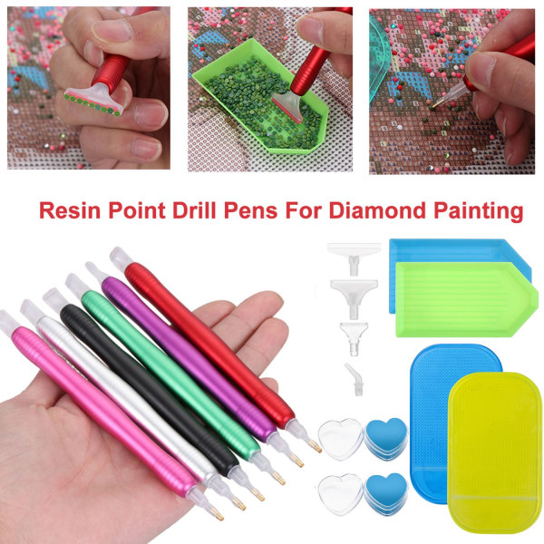 Point Drill Pen Diamantmaling SØLV - Perfet
