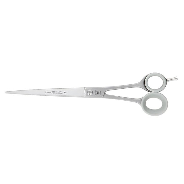 Hundefrisørsaks i rustfritt stål med kulehode, 4,5' - Perfet 8.5" Curved