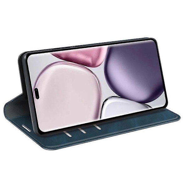 för Honor Magic7 Lite 5G/ X9c 5G Fodral Skinnkänsla Läder Plånbok Telefonfodral-Perfekt Blue