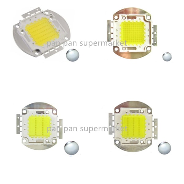 Hvit / Varmhvit 10W 20W 30W 50W 100W LED-lys Chip DC 12V 36V COB Integrert LED-lampe Dioder DIY Floodlight Spotlight Pære - Perfet Cold White