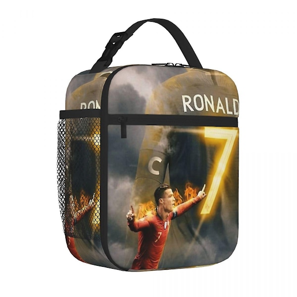 Cristiano Ronaldo Cr7 Isolerad Lunchväska Kylare Lunchbox Isolerad Lunchbox Lunchväska för Kvinnor Barn Skola - Perfekt 16