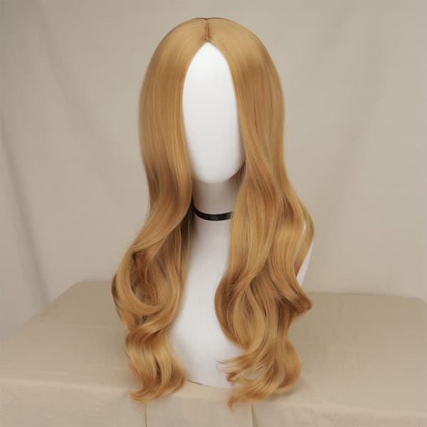 Resident Evil: Bella Dimitrescu Vampyrdam Cosplay Kostym Bella Klänning + Peruk Set-Perfekt Only Wig One Size