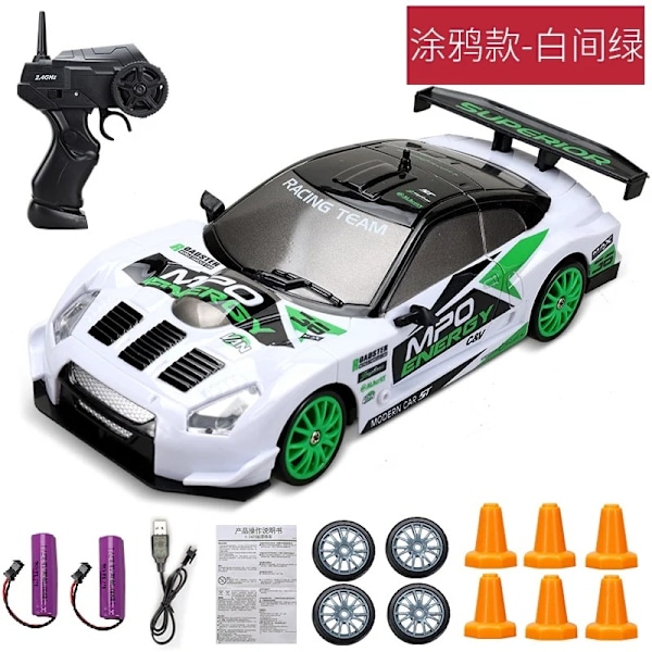 2.4G Højhastigheds Drift Fjernstyret Bil Firehjulstræk Legetøjs Fjernstyret AE86 Model GTR Køretøj Fjernstyret Racerbil Legetøj Børn Jul GTR W-2B