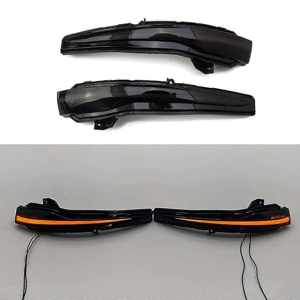 LED Dynamisk Blinklys Flydende Vand Blinker Lys Kompatibel med Benz-GLC-Klasse-Perfet Yellow and blue