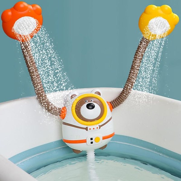 USB Elektrisk Dusch Vatten Spray Bad Leksaker Kawaii Snigel Björn Robot Modell Sprinkler För Barn Baby Badrum Badkar kran - Perfet