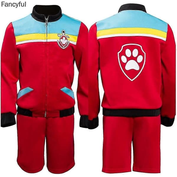 Captain Ryder rollspelsdräkt vuxen barnversion väst kostymset Halloweenkostym-Perfekt M long sleeve