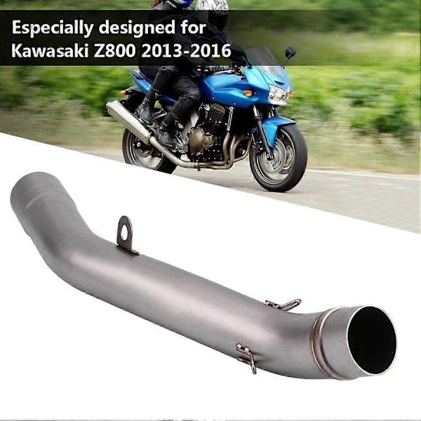 Motorcykel udstødningssystem rørforbindelse egnet til Kawasaki Z800 2013-2016-Perfekt