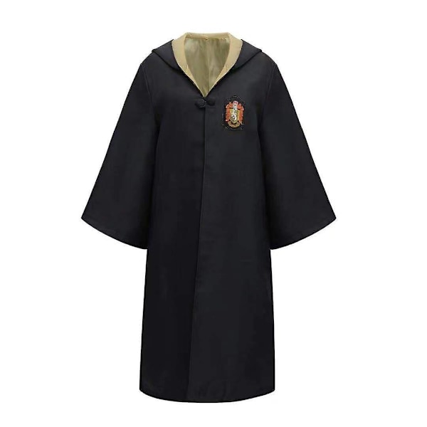 7-delad magisk trollkarl Harry Potter Cosplay-klänning med mantel, Hogwarts-skolkostym - Perfekt 1Pcs Yellow Aldut M