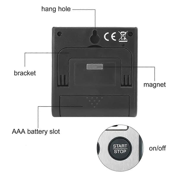 2 stk. Kjøkkentimer Digital Timer Kjøkkentimer Stoppeklokke Digital Timer med Magnet Egg Timer Digital Kjøkkenklokke-Perfekt