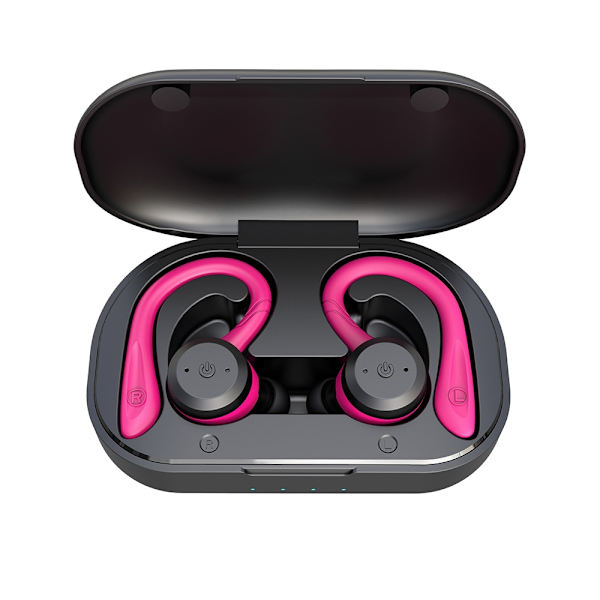 TWS Trådlöst Bluetooth Headset Hög Effekt Mini Sport Headset Brusreducering In-Ear Bluetooth Headset (Rosa) - Perfet