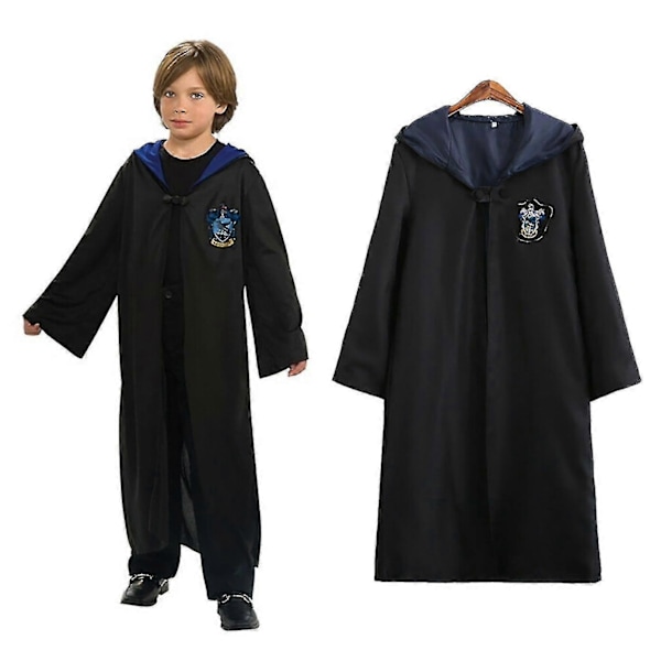 Harry Potter 6-delars magisk trollkarl rollspelsdräkt mantel kostym - Perfekt Green 155cm (11-12 years)