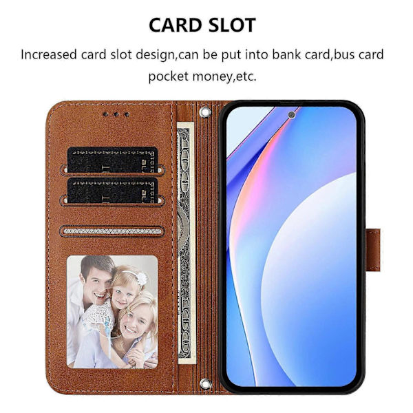 Panda RFID PU Telefonfodral Kompatibelt med Doogee Note 59 / Note 59 Pro-Perfet Brown