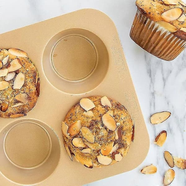 Muffin Forme - Non-stick Cupcake Forme - Kaffebarer & Restauranter - Perfekt gold